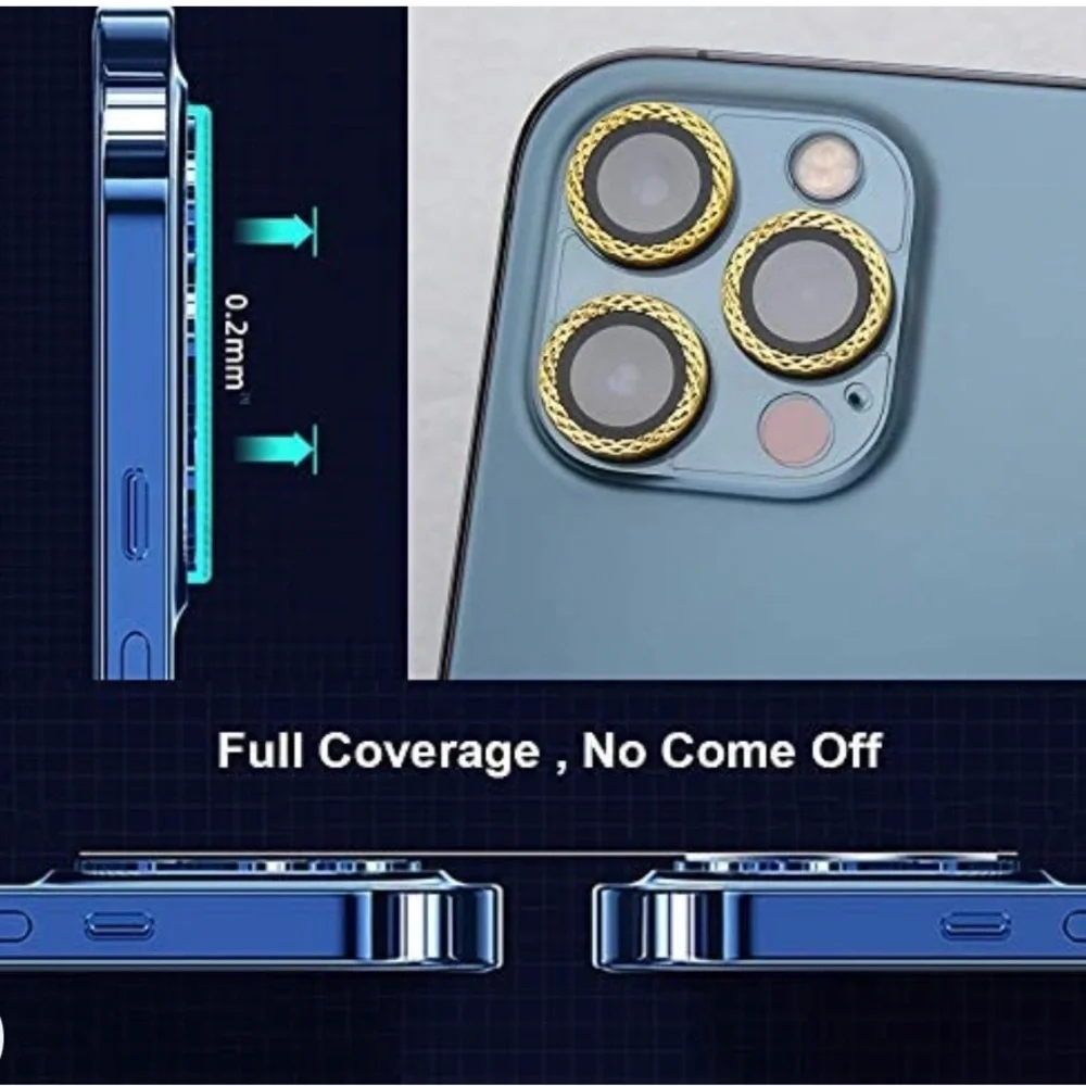 🆕 CAMERA LENS PROTECTOR SHINY GOLD